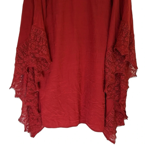 Jen’s Pirate Booty Kimono Short Flowy Lace Boho One Size - Picture 5 of 7